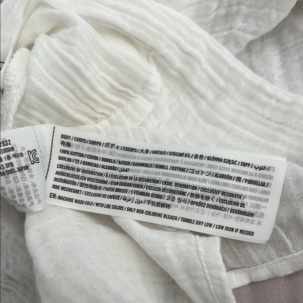 Abercrombie & Fitch Ivory Tie-Front Blouse - Picture 6 of 6